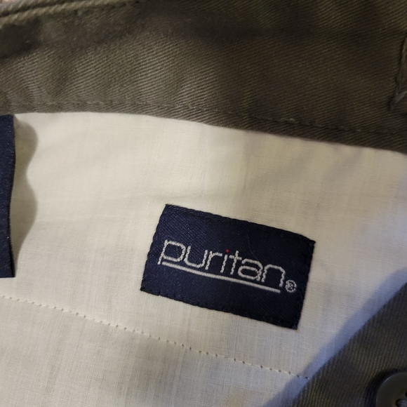 EUC Men's 38x30 Puritan Olive Green Pleated Slacks - Picture 3 of 6